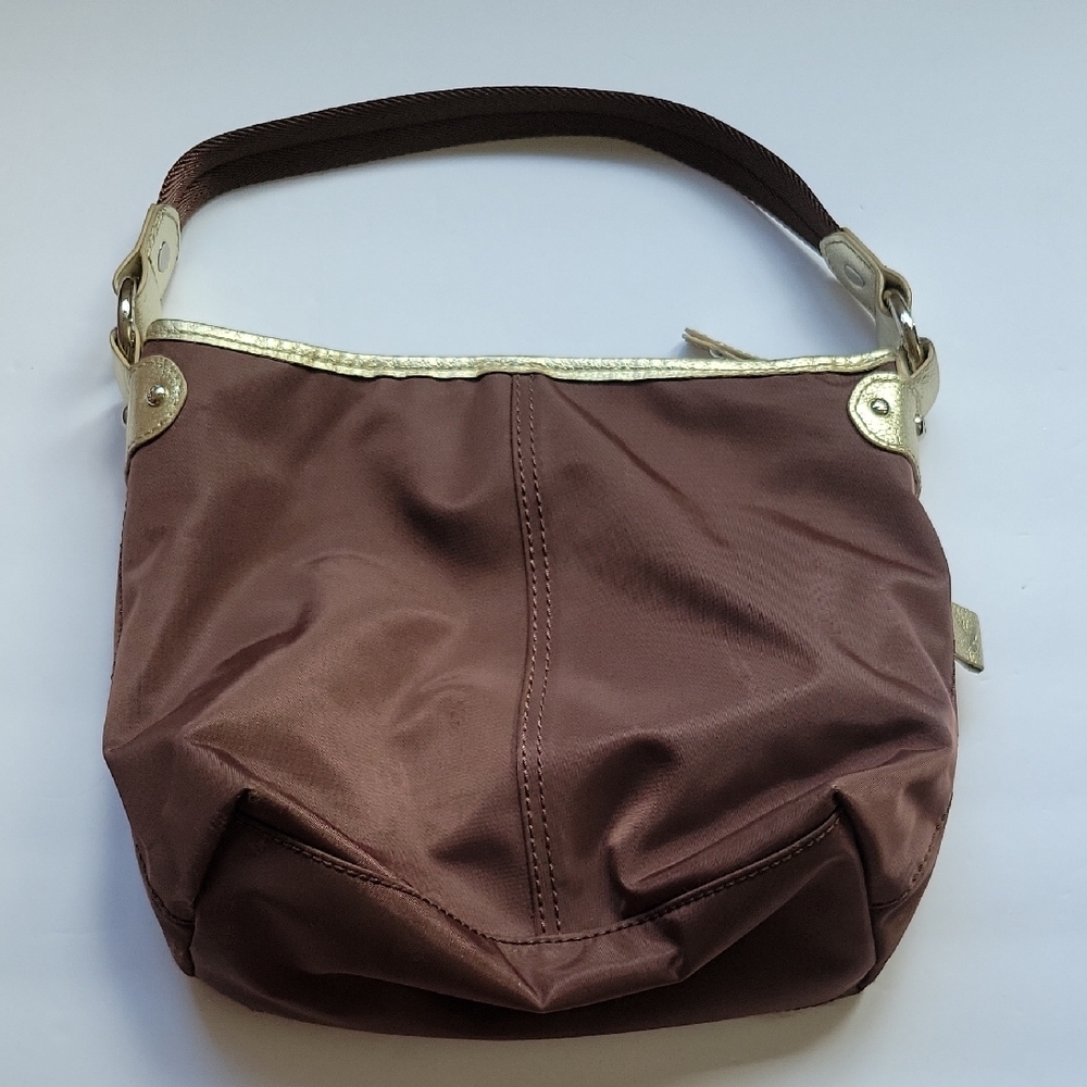 American Eagle Outfitters Brown And Gold Shoulder Bag Purse